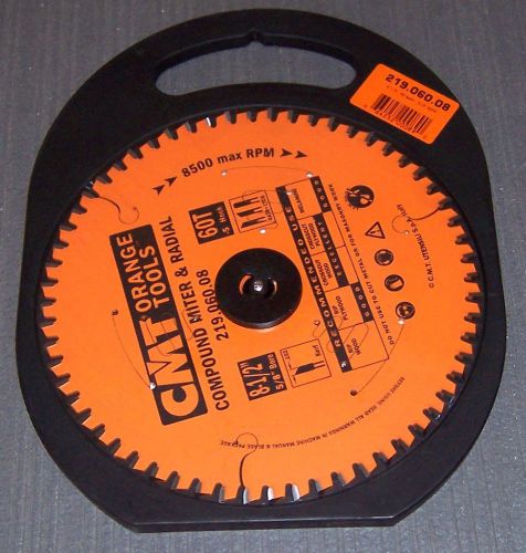Cmt 219.060.08 industrial sliding compound miter &amp; radial saw blade, 8-1/2-inch for sale