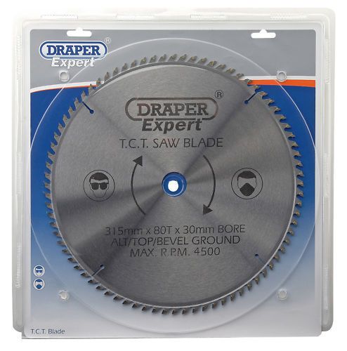 Draper expert tct circular saw blade 315mm 30 bore 80 tooth 09495 for sale