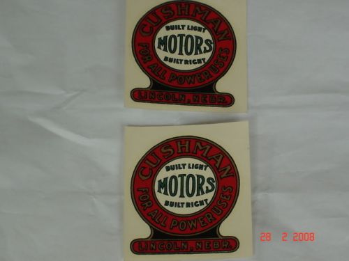 CUSHMAN MOTORS Decal for Antique gas engine