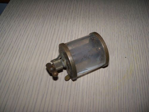 antique hit &amp; miss engine brass oiler