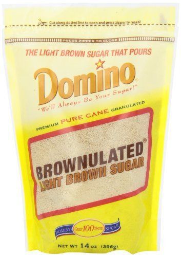 NEW Domino Brownulated Light Brown Pure Cane Granulated Sugar 14 oz