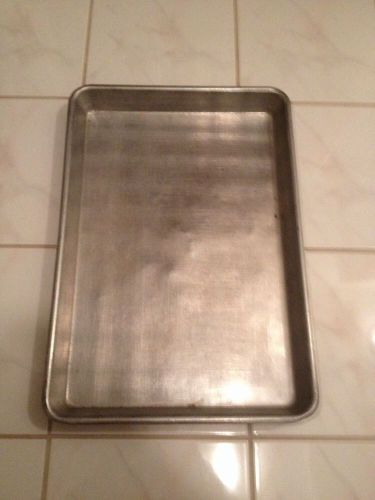 Aluminum industrial bakery Restaurant Pizza  trays Used 17x25x2 Lot Of 5