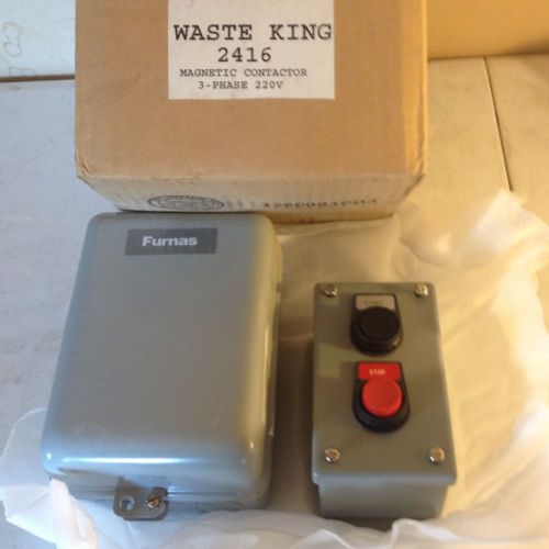 Waste King 2416 Motor Control W Start Stop Switch 40 Amp 208-240 Volt Coil