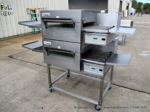 1116 lincoln impinger  double stack conveyor pizza oven, gas,  mfg 2011 for sale