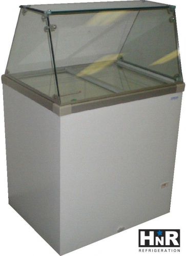 New!! fricon 30” 4 flavor ice cream/gelato dipping cabinet - free shipping for sale