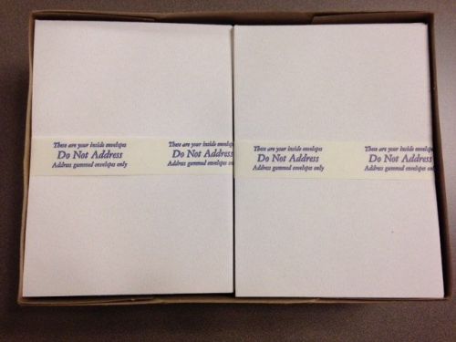 Brand New Box of 200 Carlson Craft Quality Envelopes 6 1/2&#034; x 4 3/4&#034;