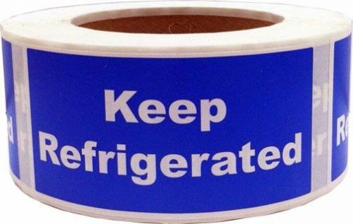 Keep Refrigerated Labels - 2&#034; by 4&#034; - 1 roll of 500 adhesive stickers
