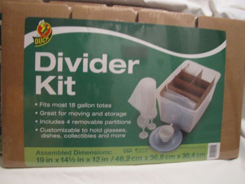 Duck Brand Cardboard Divider Kit fits most 18 gallon totes and boxes NEW!