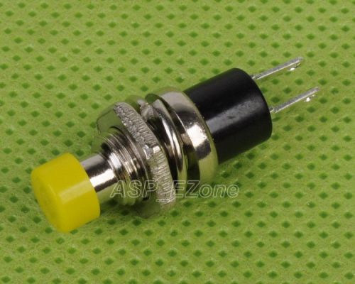 Yellow  mini push button momentary n/o switch for sale