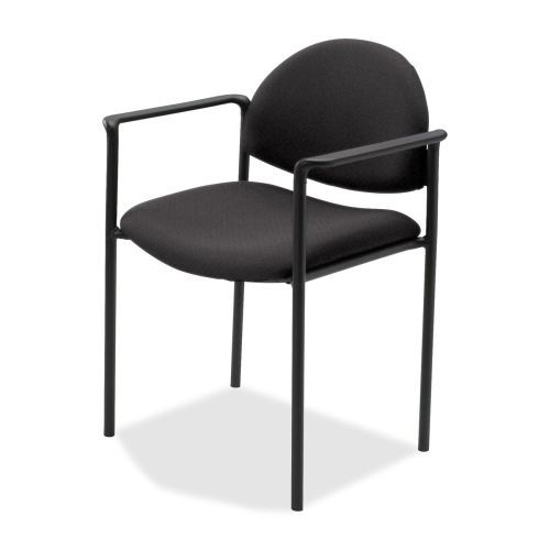 Lorell 69508 Reception Guest Chair 23-3/4inx23-1/2inx30-1/2in Black Fabric