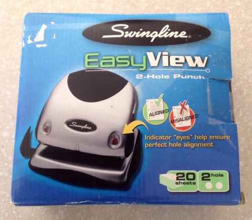 Swingline Easy View 2 Hole Punch Alignment Indicator 20 Sheet Plastic Grip Paper