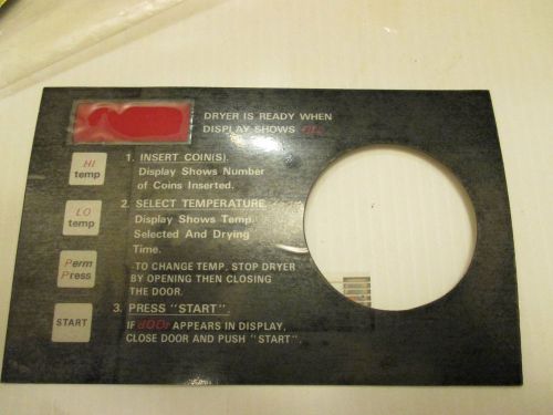 ADC American Dryer COIN LABEL SWITCH ASSEMBLY - 112514