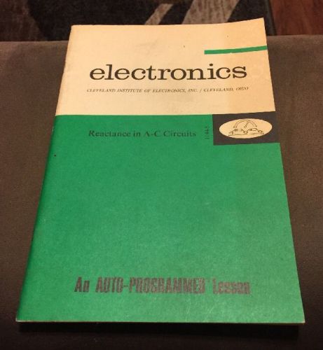 Cleveland Institute Of Electronics Book. VG Condition