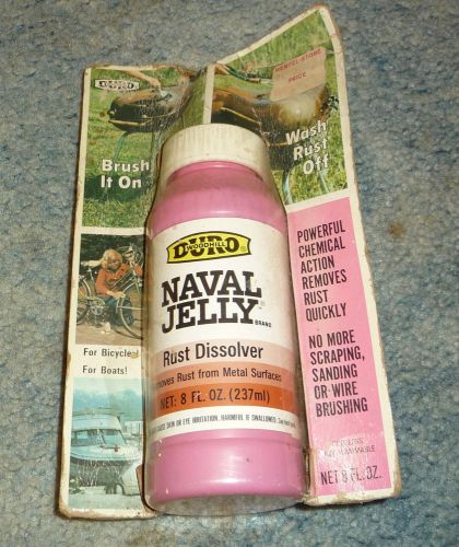 vintage Duro Woodhill Naval Jelly rust Dissolver 8 fl oz bottle in package