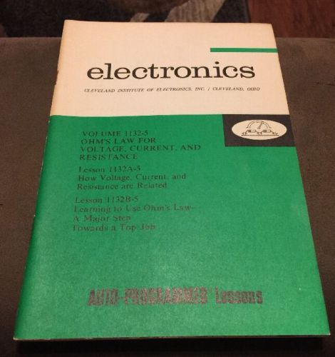 Cleveland Institute Of Electronics Book.VG Condition