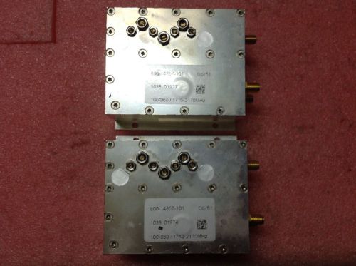 Qty:2 Powerwave RF Microwave Filter 100-960/1710-2170MHz 800-14857-101