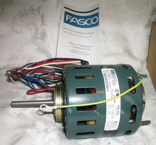 Fasco d482 blower motor 110v / 230v diameter 1/15 hp 1550 rpm nib for sale