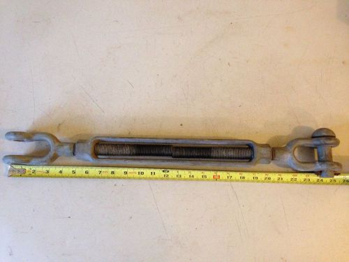 Large jaw/jaw galvanized turnbuckle 36 inches open by 24 inches closed for sale