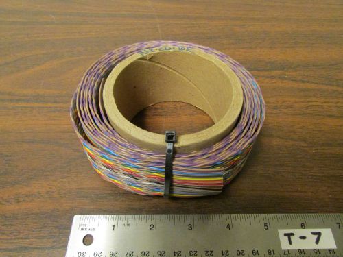 Roll 8-1/5 Feet Twisted Rainbow Cable 34-Conductor NOS