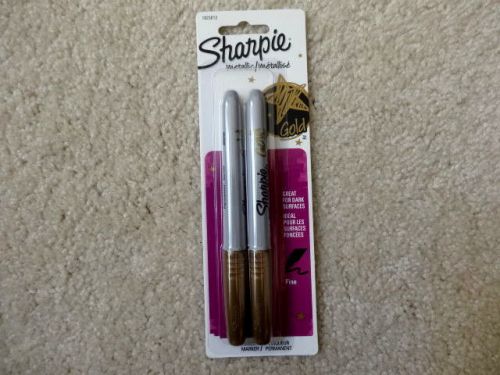 Sharpie Markers - Metallic Gold - Fine Point - 2 Pack #1823813