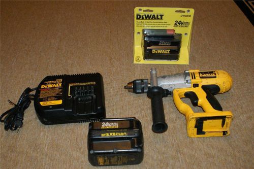 DEWALT DW006 HAMMER DRILL DW0242 24V XR FAN COOLED BATTERY NEW,ONE USED -CHARGER