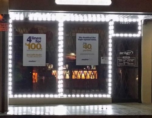 STOREFRONT BUSINESS WINDOW WHITE LED LIGHT EXTREMELY BRIGHT UL POWER SUPPLY