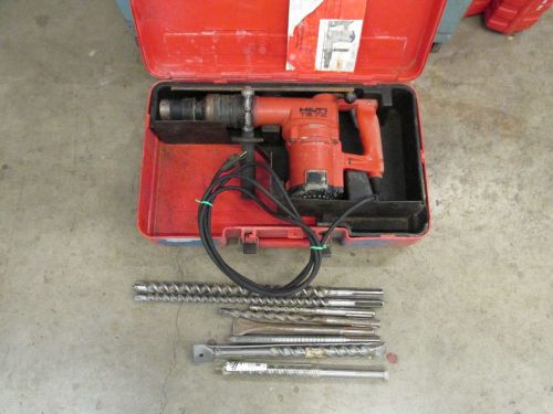 Hilti te-72  115v   te-f chuck hammer drill/chipping combo &amp; huge kit nice (371) for sale