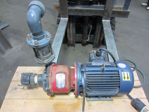 March mfg., inc. model te-8k-md pump powered by leeson g151446.60 5 hp motor for sale