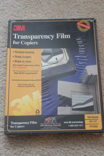 3M Transparency Film for copiers 100 sheets 8.5 x 11 inch PP2500 Factory Sealed