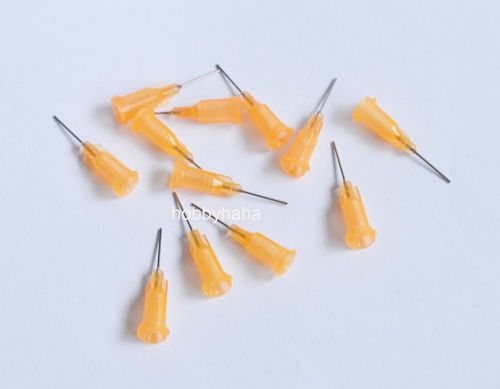 50pcs 1/2&#034;  23ga orange blunt dispensing  syringe needle tips  new for sale