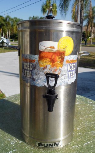 Bunn Ice tea stainless steel dispenser