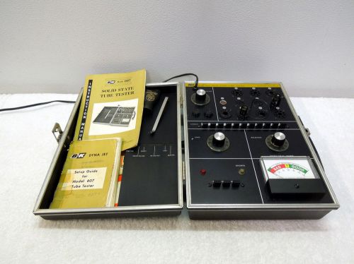 vintage Dynascan B&amp;K Model 607 Solid StateTube Tester w/ Guide Book + Manual