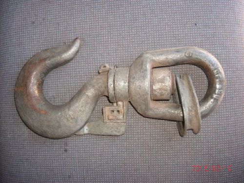Large crosby crane/hoist swivel hook  14&#034; in very good condition for sale