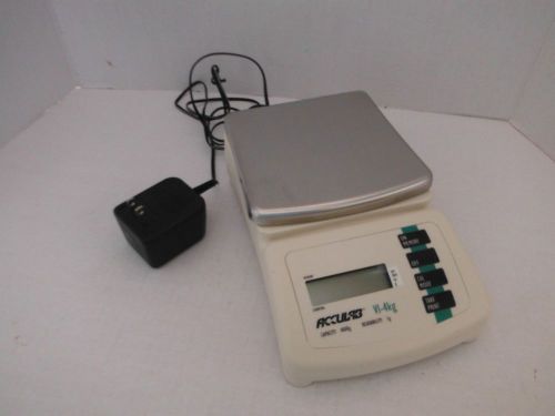 ACCULAB VI-4kg READBILITY 1g 4000g CAPACITY SCALE with plug or battery operated