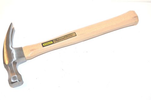 NOS STANLEY USA Professional 20oz Hickory Handle ripping claw framing hammer