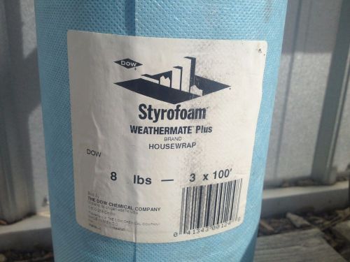 3&#039;x100&#039; DOW Styrofoam Weathermate Plus Housewrap