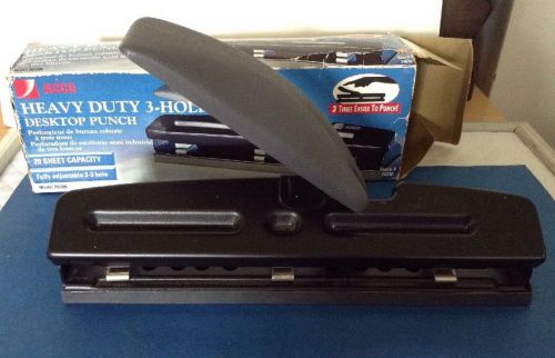 ACCO HEAVY DUTY 3 - HOLE PUNCH  20 SHEETS CAPACITY MADE IN THE U.S.A.