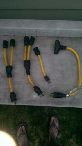 Used Electricord Heavy Duty Cord accessories, L5-20P, 12/3 - Bundle