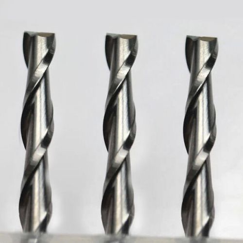 Carbide CNC Double/Two Flute Spiral Bits CNC Router Bits Milling Cutters New