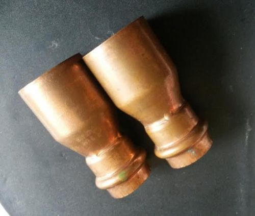 Propress copper reducer p x p, 1-1/4 x 3/4 viega 15593 lot of 2 for sale