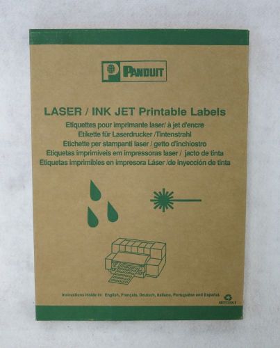 New Panduit S100X150YAJ Self Laminating Laser Ink Jet Printable Label 2500 PC#H2