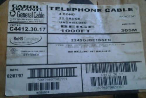 Carol Brand C4412.30.17 305M CABLE 1000FT BEIGE