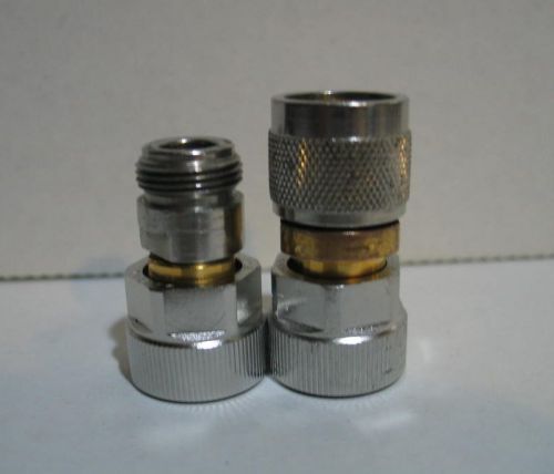 Agilent Omni Spectra APC-7 7MM to N-Type Male Female Adapter Connector Pair