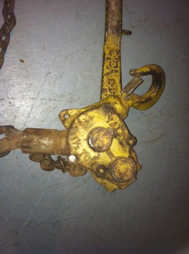 Yale Eaton Lever Hoist 1 1/2 Ton 5ft Chain Hoist