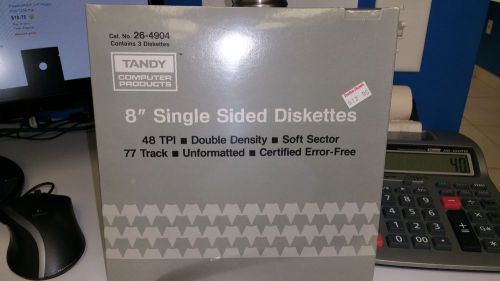 8&#034; single sided diskette - 3 pack, unopened