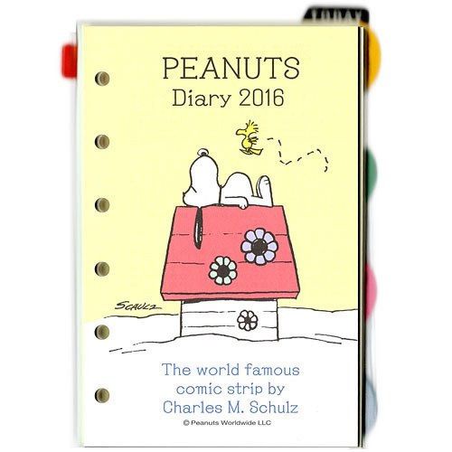 New Sanrio 2016 Snoopy Weekly Agenda Refills Organizer Pages from Japan