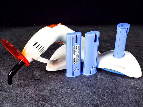LEDemetron II Dental Visible Curing Light w/ Orange Shield &amp; 3 Batteries