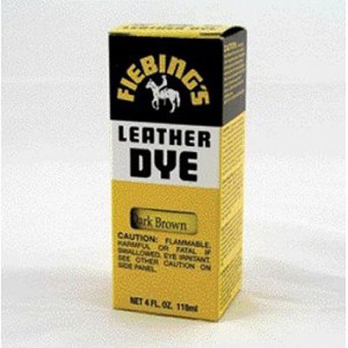 Fiebings leather dye dark brown alcohol based penetrating uniform mixes easily for sale