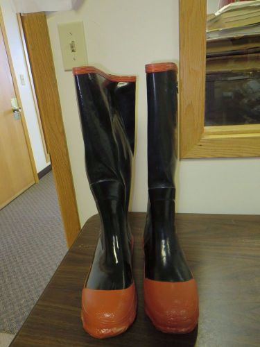 Mens Dura Wear Rubber Work Boots steel shank size 6