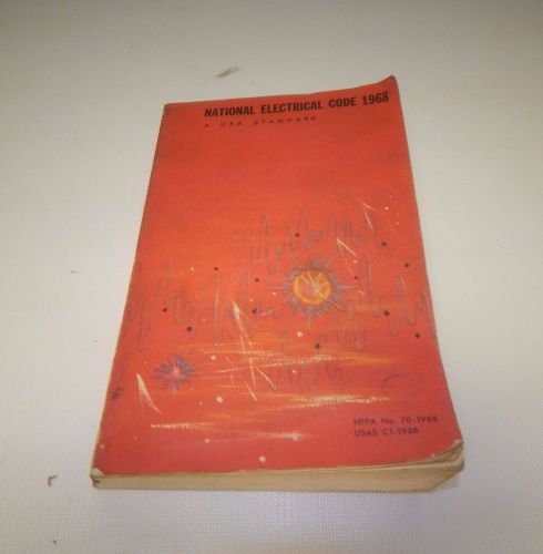 Vintage 1968 National Electrical Code A USA Standard Book Guide Manual 70 C1